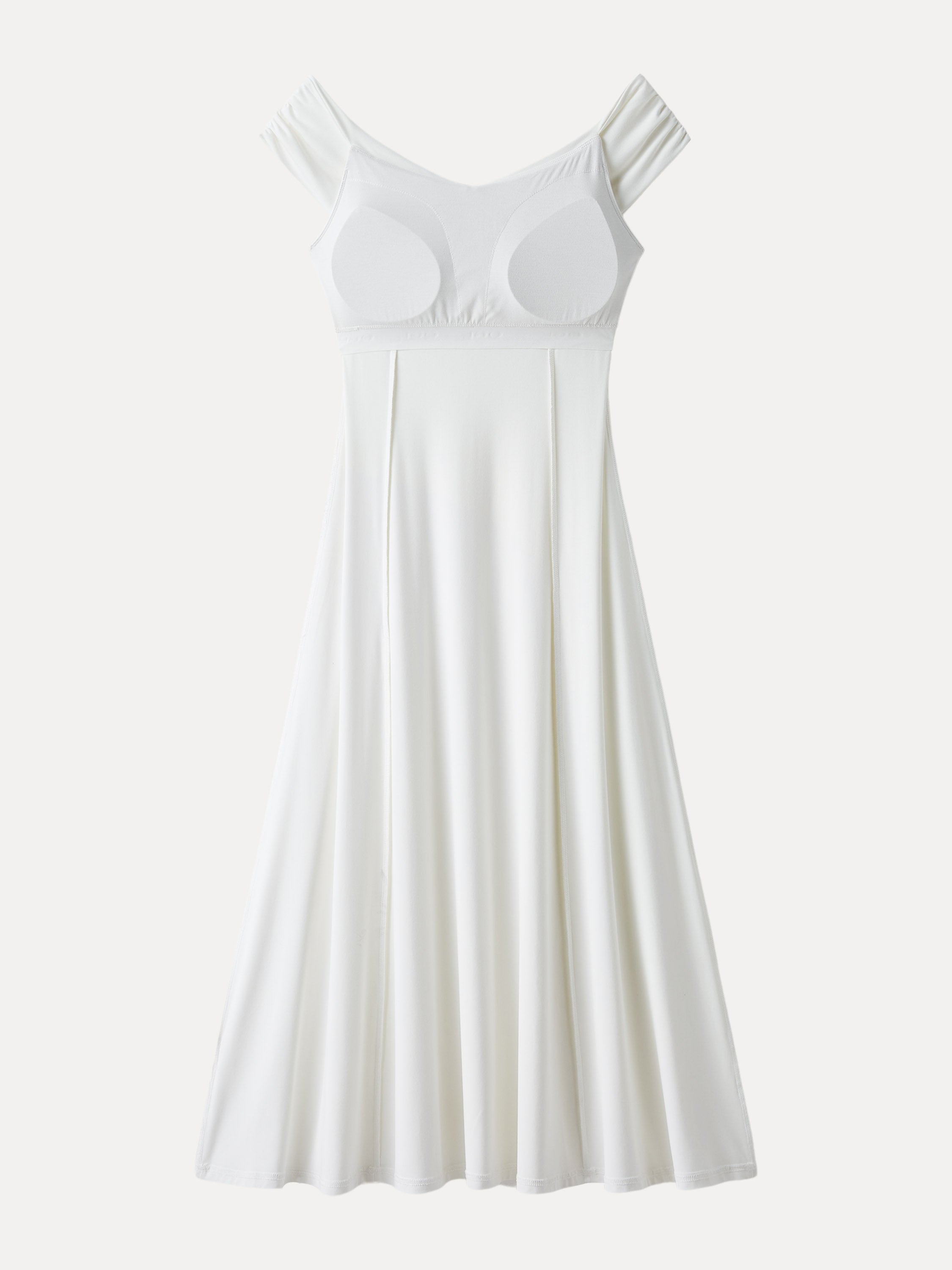 Flowy Criss Cross Off-shoulder Midi Brami Dress
