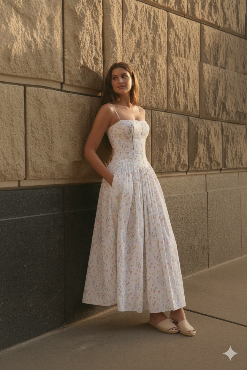 Ysabella Cotton Maxi Sundress