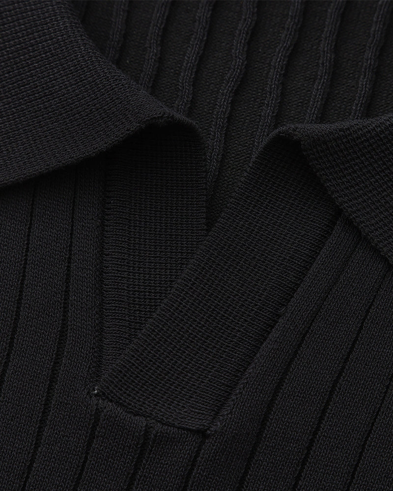 Old Money Premium Ribbed Polo