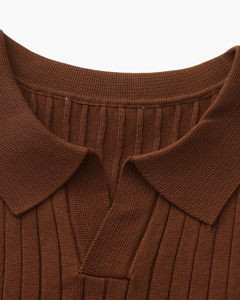 Old Money Premium Ribbed Polo