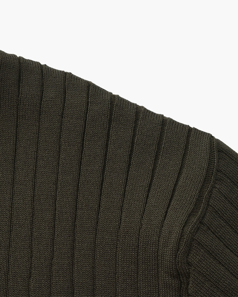 Old Money Premium Ribbed Polo