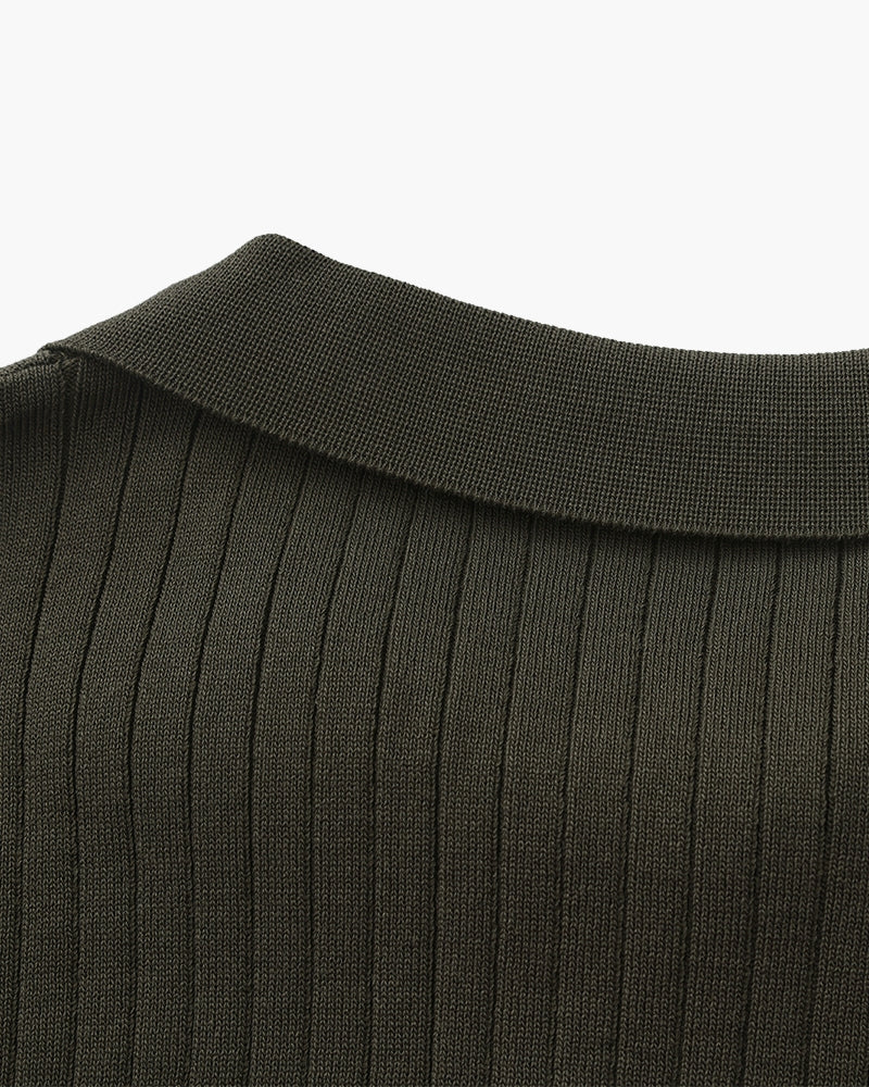 Old Money Premium Ribbed Polo