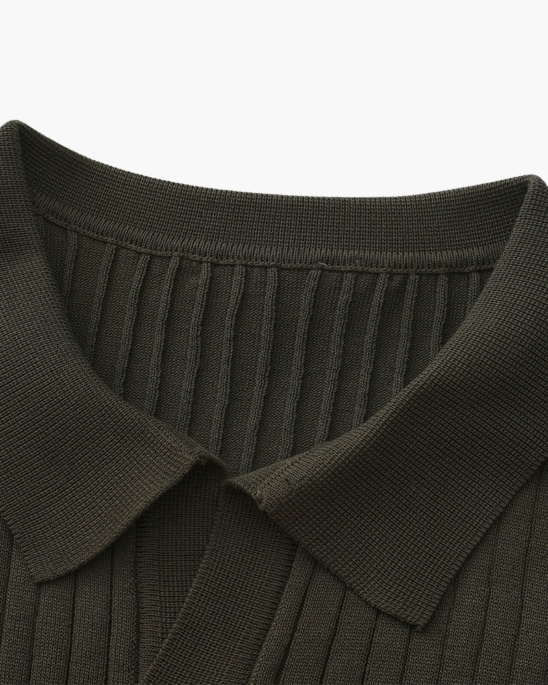 Old Money Premium Ribbed Polo