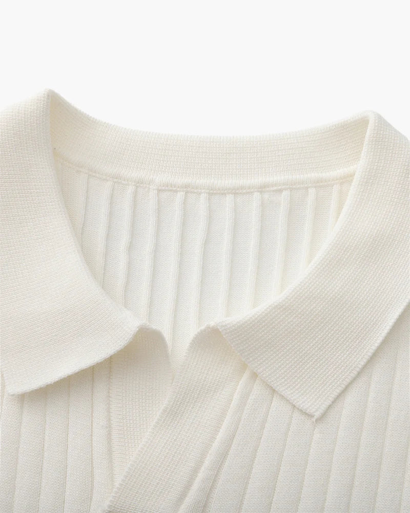 Old Money Premium Ribbed Polo