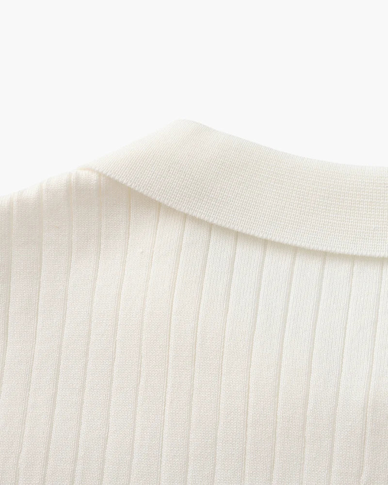 Old Money Premium Ribbed Polo