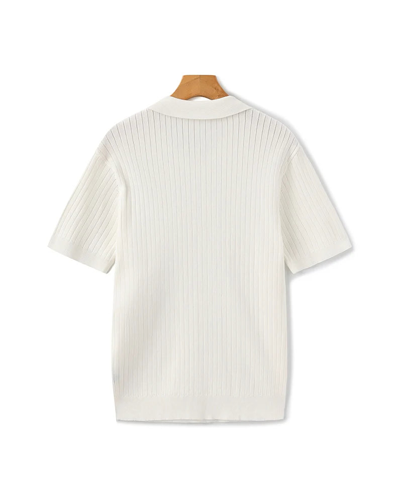 Old Money Premium Ribbed Polo