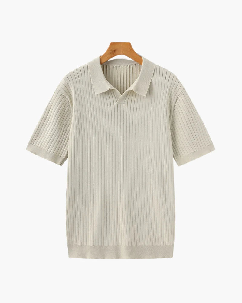 Old Money Premium Ribbed Polo