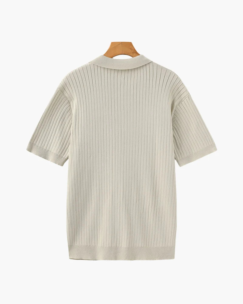 Old Money Premium Ribbed Polo