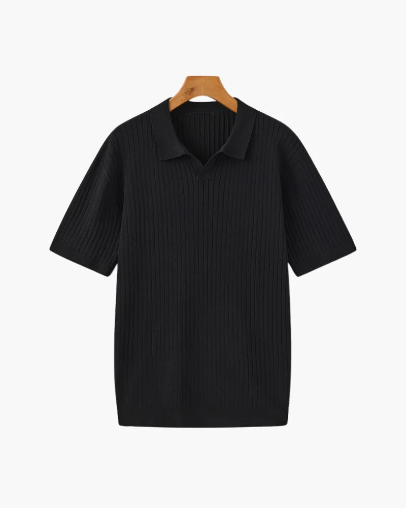 Old Money Premium Ribbed Polo