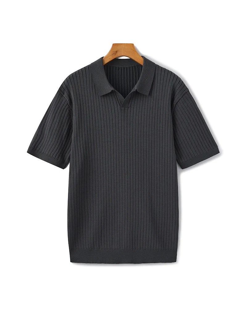 Old Money Premium Ribbed Polo