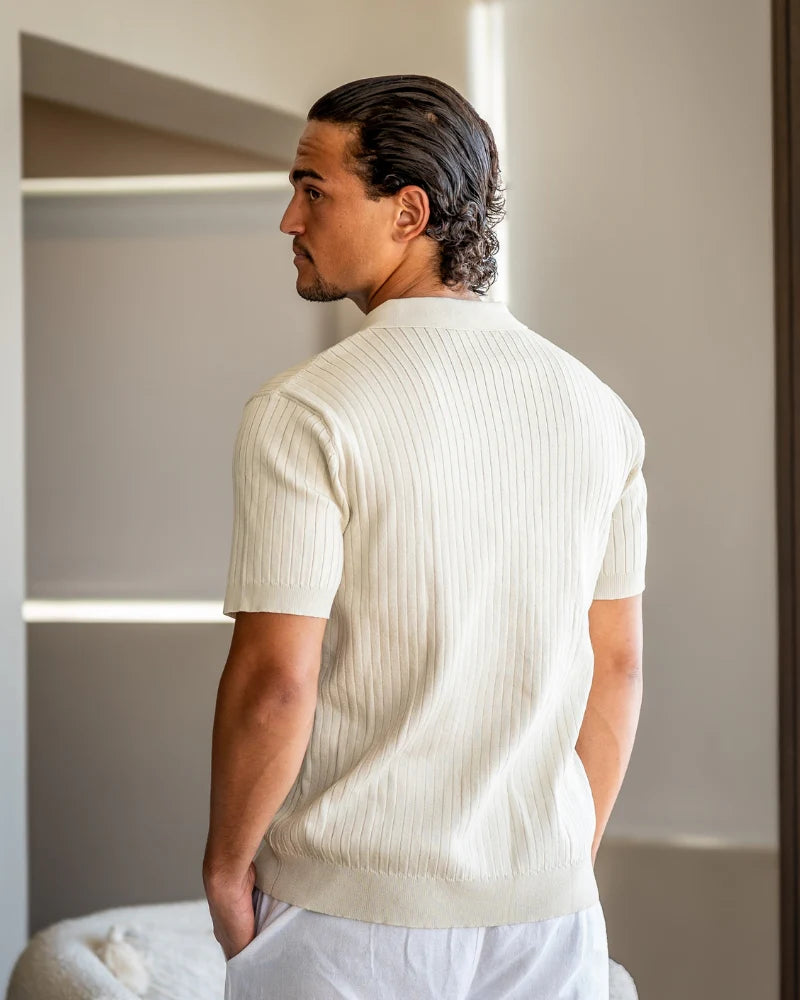 Old Money Premium Ribbed Polo