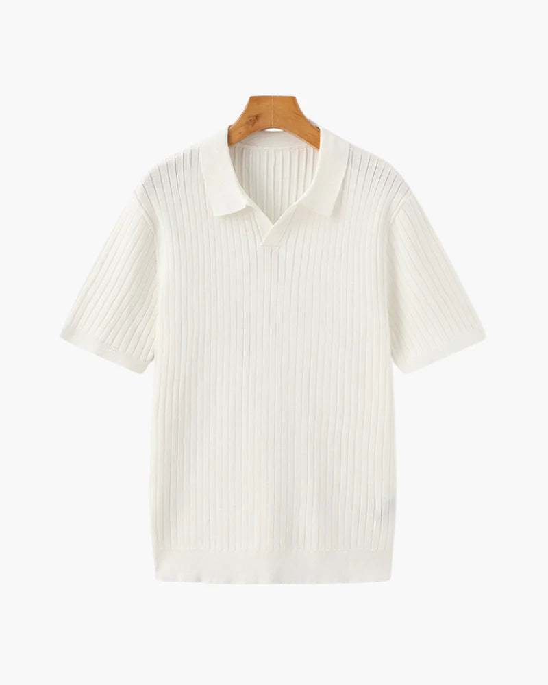 Old Money Premium Ribbed Polo