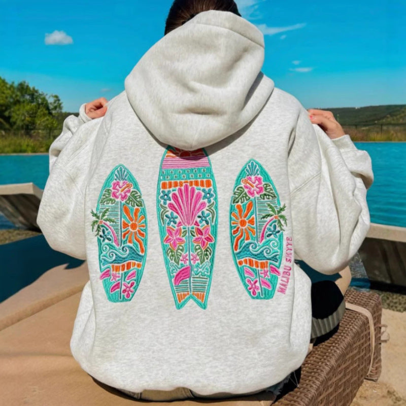 PALM PUFF HOODIE ----"SURFER"