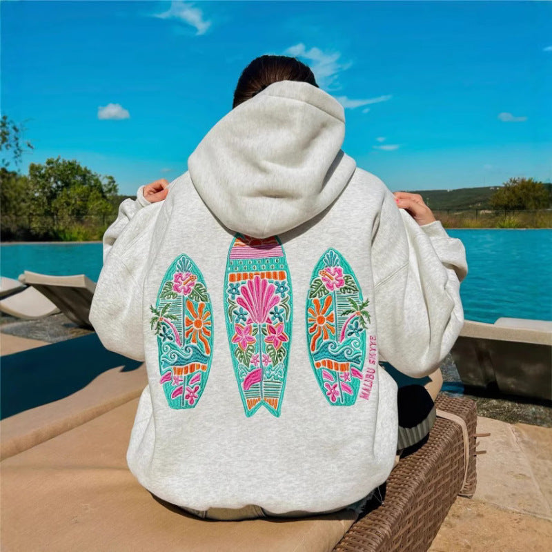 PALM PUFF HOODIE ----"SURFER"