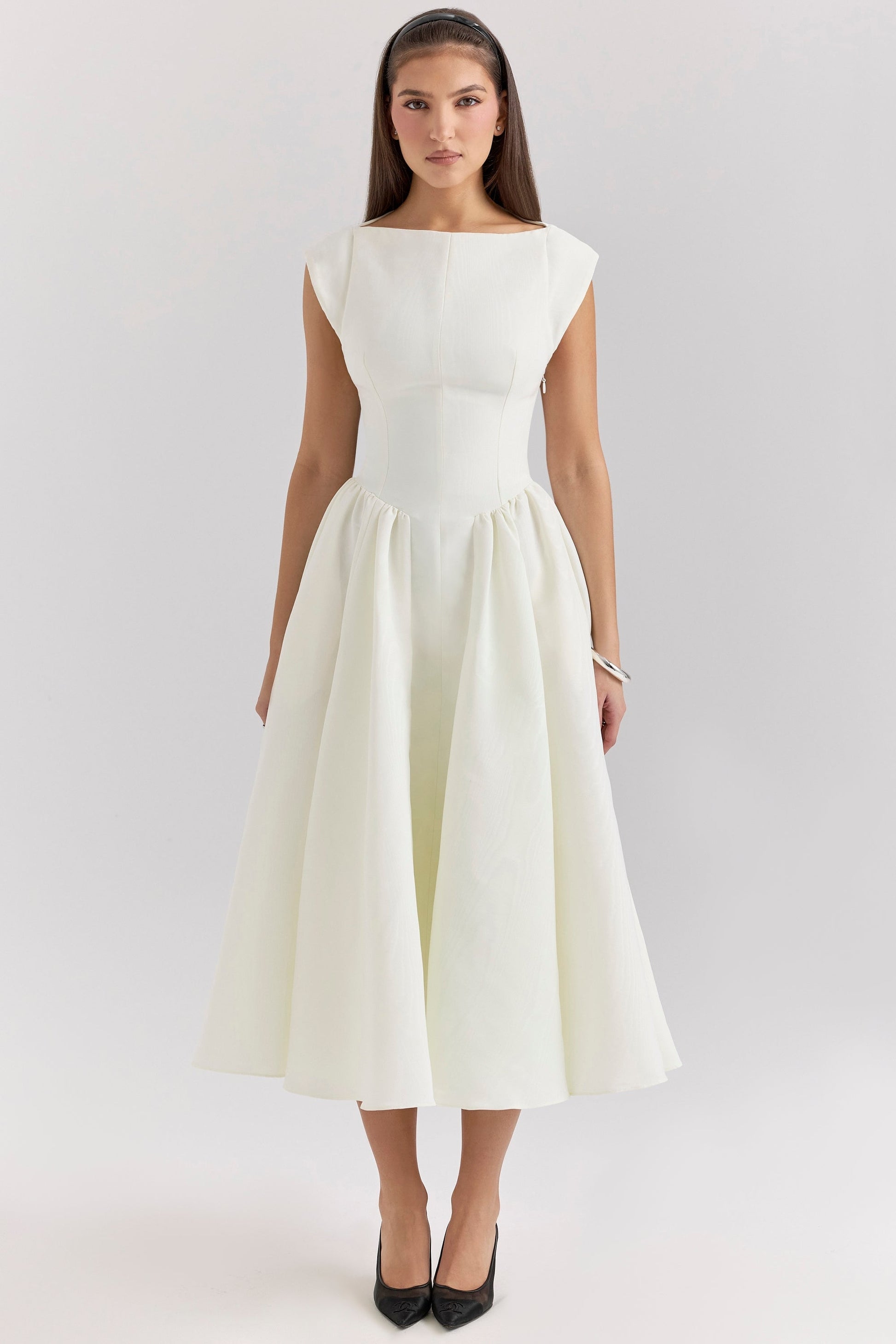 Samira Satin Midi Dress