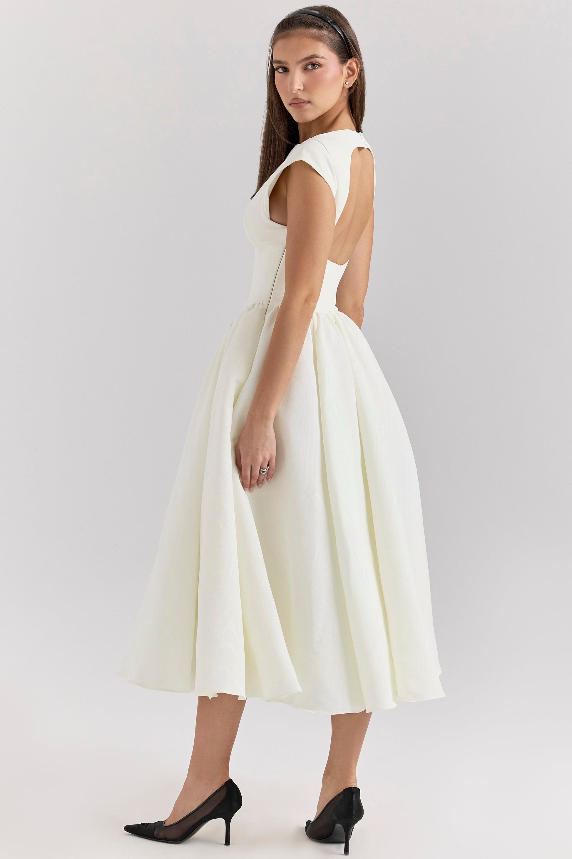 Samira Satin Midi Dress