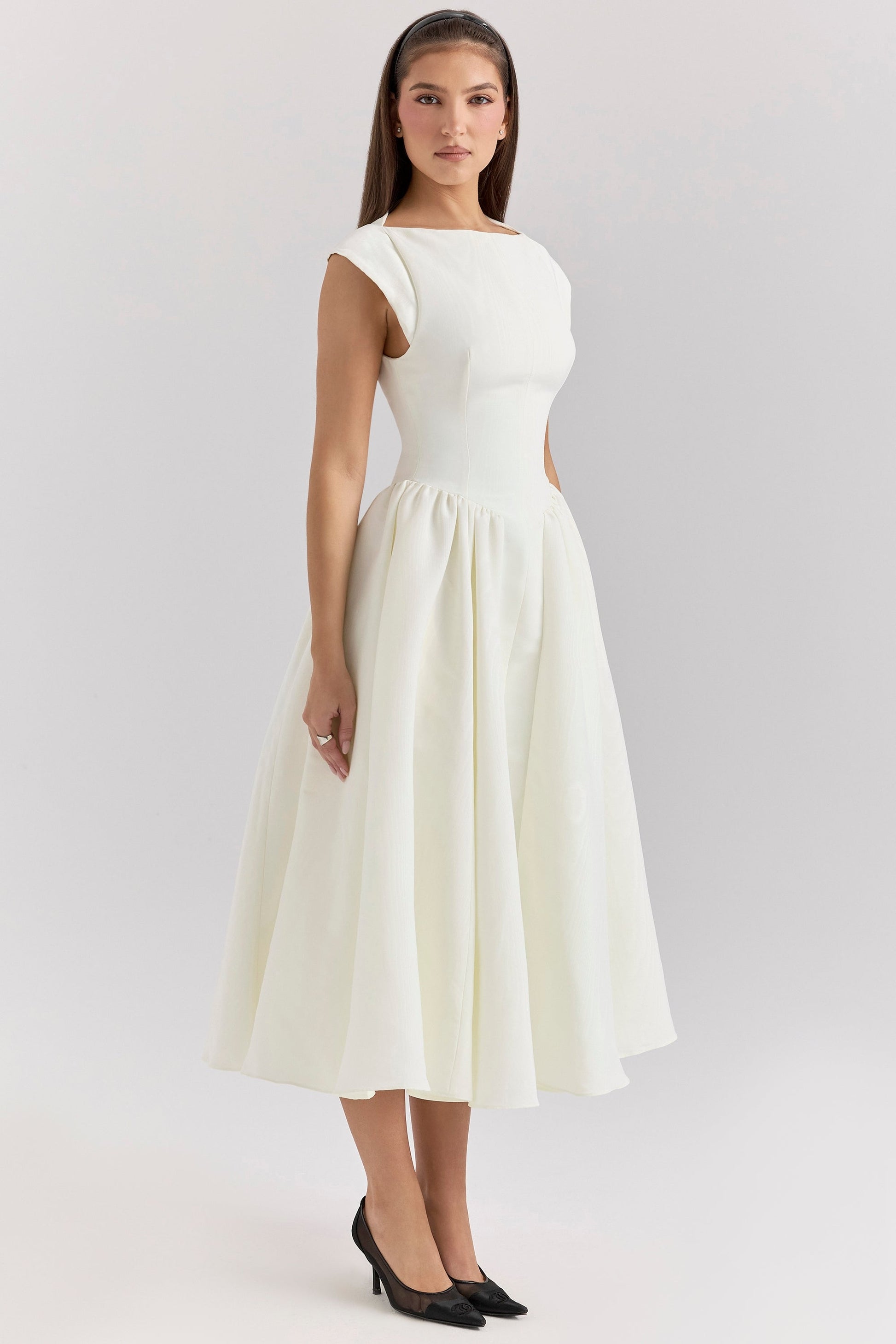 Samira Satin Midi Dress