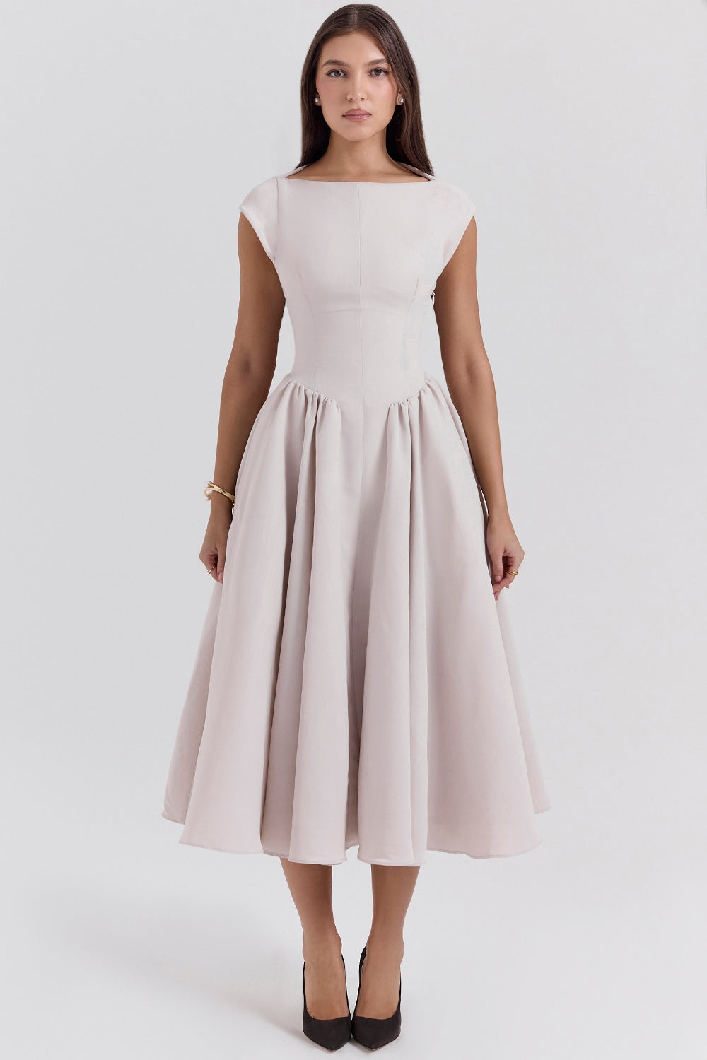 Samira Satin Midi Dress