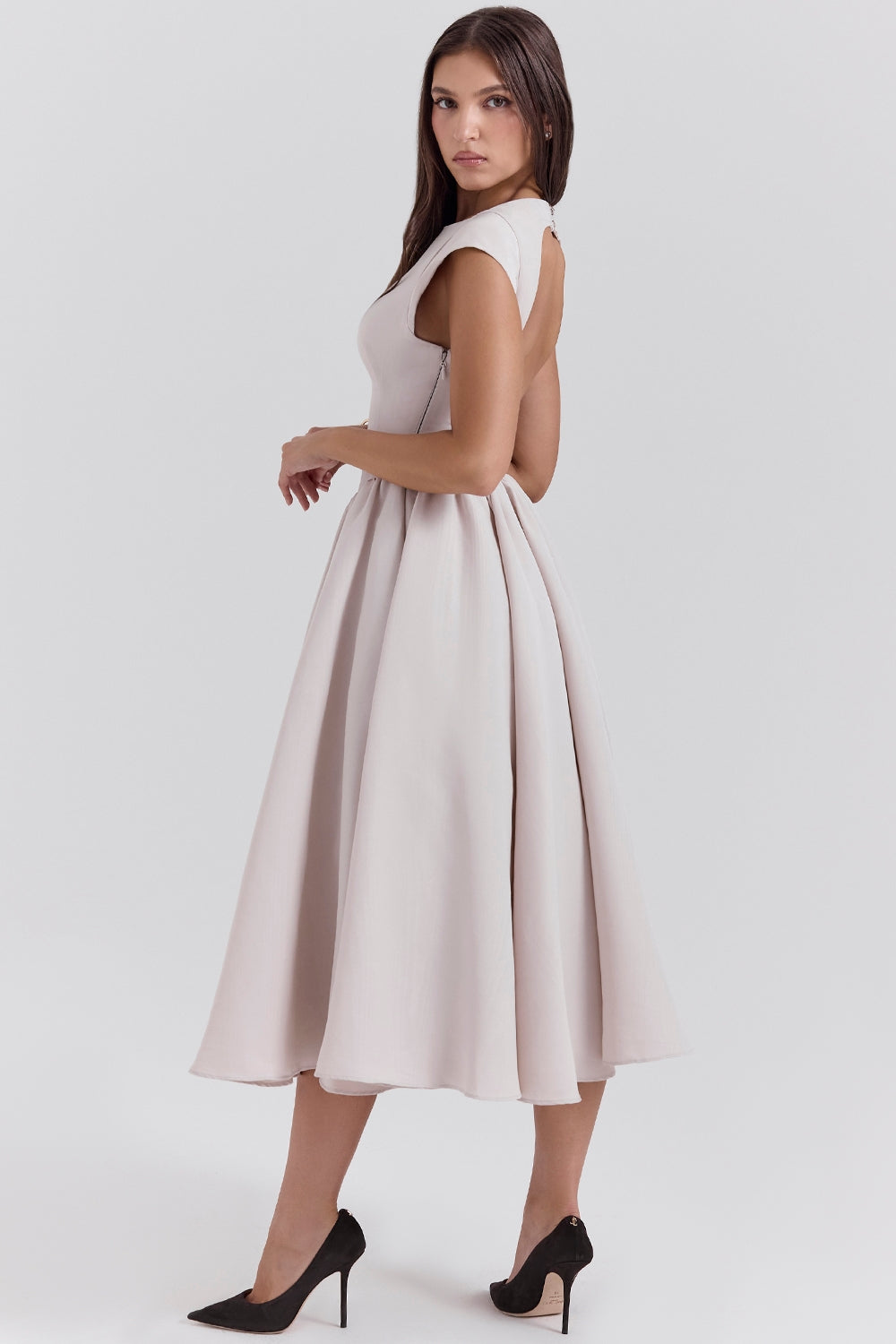 Samira Satin Midi Dress